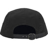 SUPREME WASHED CHINO TWILL CAMP CAP-BLACK
