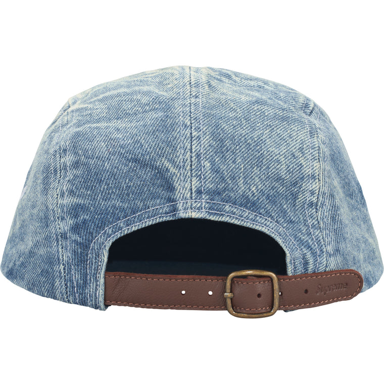 SUPREME WASHED CHINO TWILL CAMP CAP-INDIGO