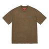 SUPREME WASHED S/S TOP-BROWN