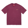 SUPREME WASHED S/S TOP-BURGUNDY