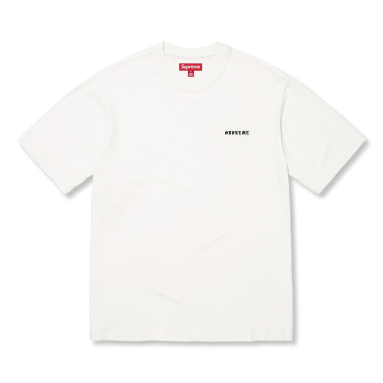 SUPREME WASHED S/S TOP-WHITE