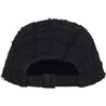 SUPREME FRAYED CROC DENIM CAMP CAP-BLACK