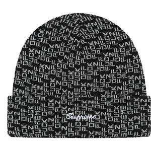 SUPREME FUCK OFF BEANIE-BLACK