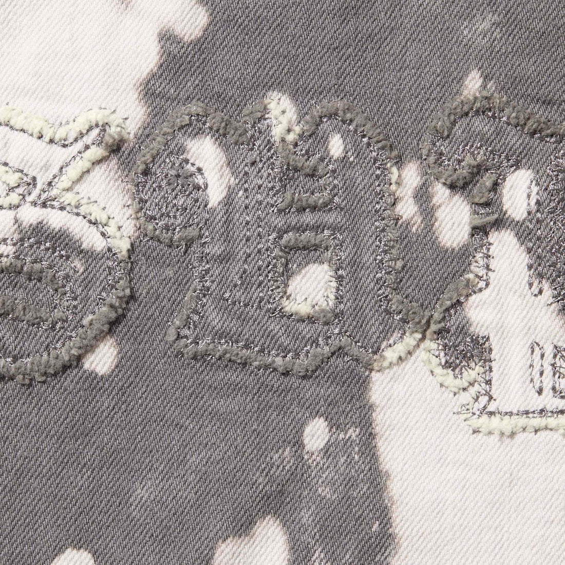 SUPREME HOODED DENIM SHIRT-BLEACHED