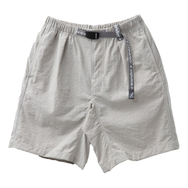AND WANDER X GRAMICCI M NYLON G-SHORT-LIGHT GREY