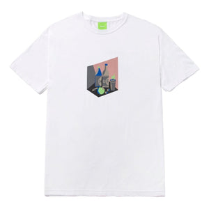 HUF STILL LIFE NUMBER 420 S/S TEE-WHITE
