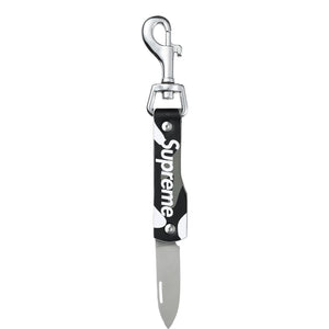 SUPREME LEATHER CLIP KNIFE-SNOW CAMO