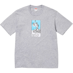 SUPREME LIBERTY TEE-HEATHER GREY