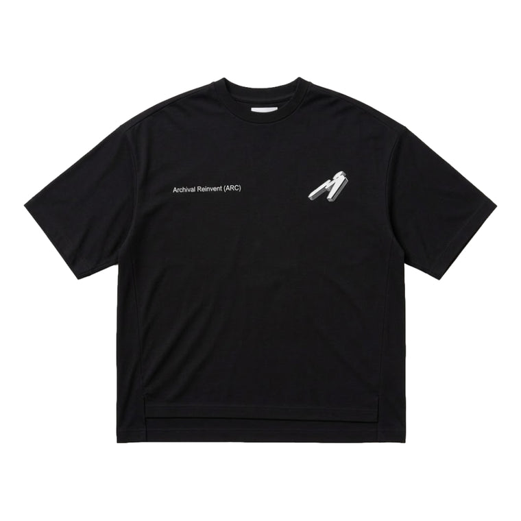 ARCHIVAL REINVENT ARC LOGO TEE-BLACK