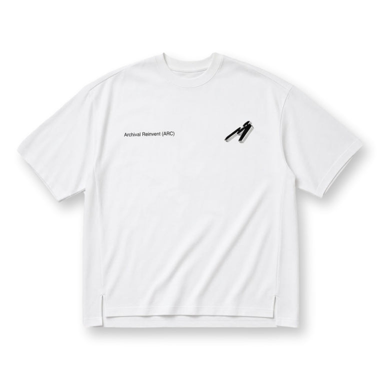 ARCHIVAL REINVENT ARC LOGO TEE-WHITE