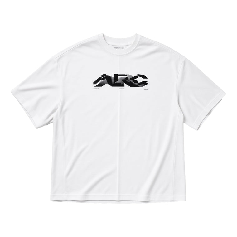 ARCHIVAL REINVENT ARC LOGO TEE-WHITE