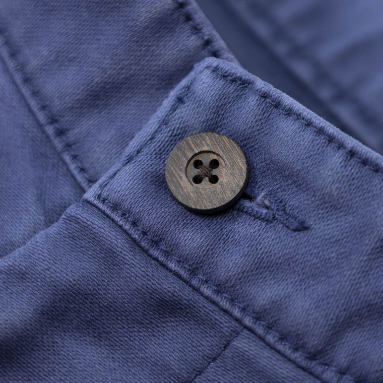 MADNESS VTG ONE-TUCK WORK PANTS (MOLESKIN) (MADE IN JAPAN)-BLUE IRIS