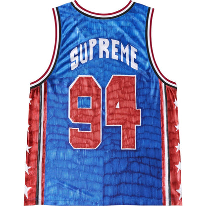 SUPREME MARKER BASKETBALL JERSEY-BLUE