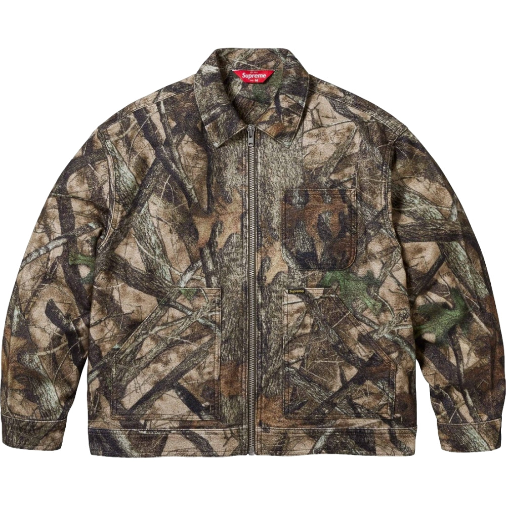 SUPREME MOLESKIN WORK JACKET-CAMO