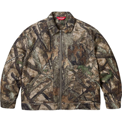 SUPREME MOLESKIN WORK JACKET-CAMO