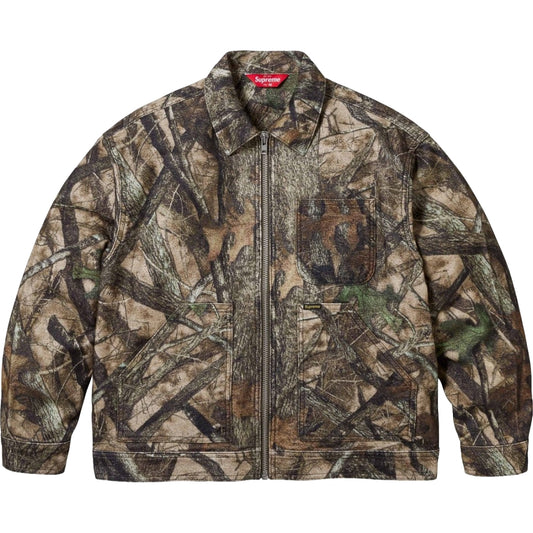 SUPREME MOLESKIN WORK JACKET-CAMO