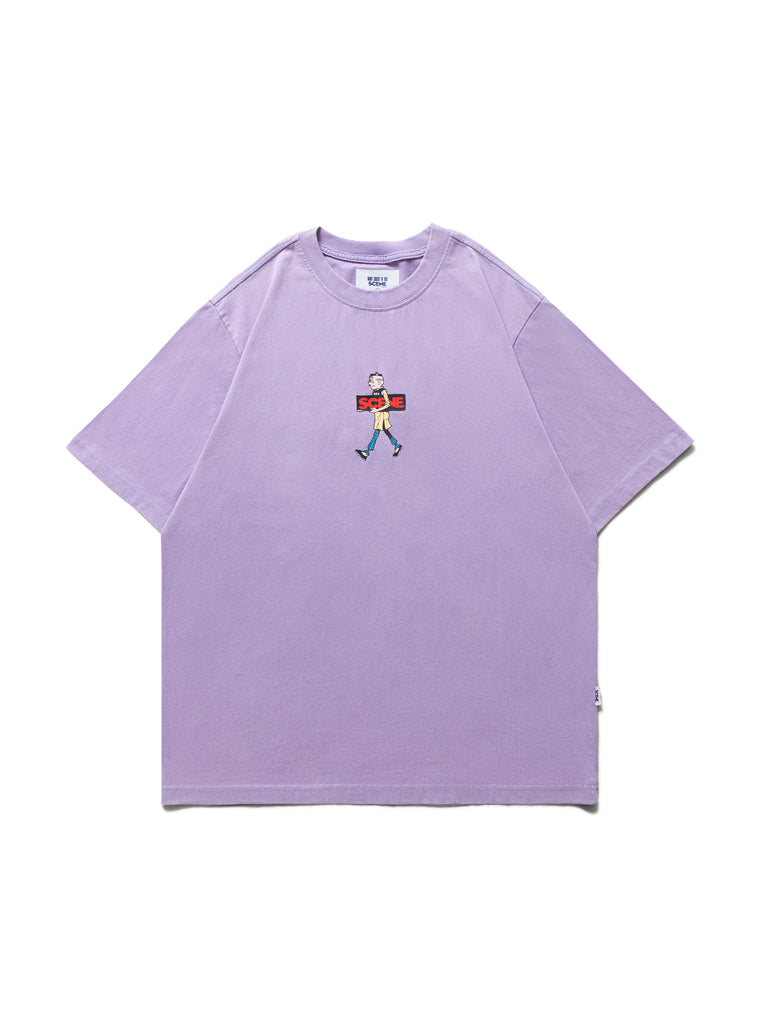 SCENE BY ICE FIRE OMQ SCBOX TEE-PURPLE