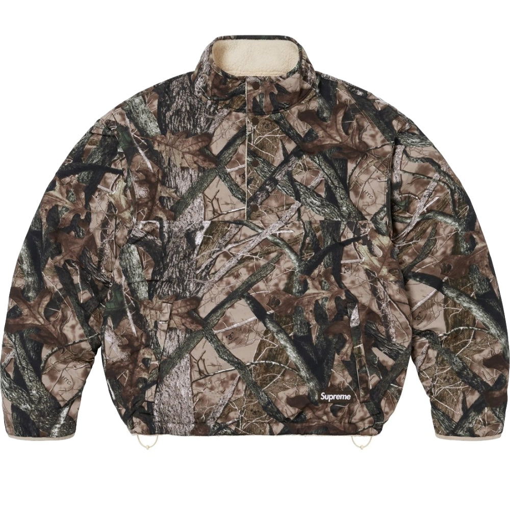 SUPREME POLARTEC® SHEARLING REVERSIBLE PULLOVER-CAMO