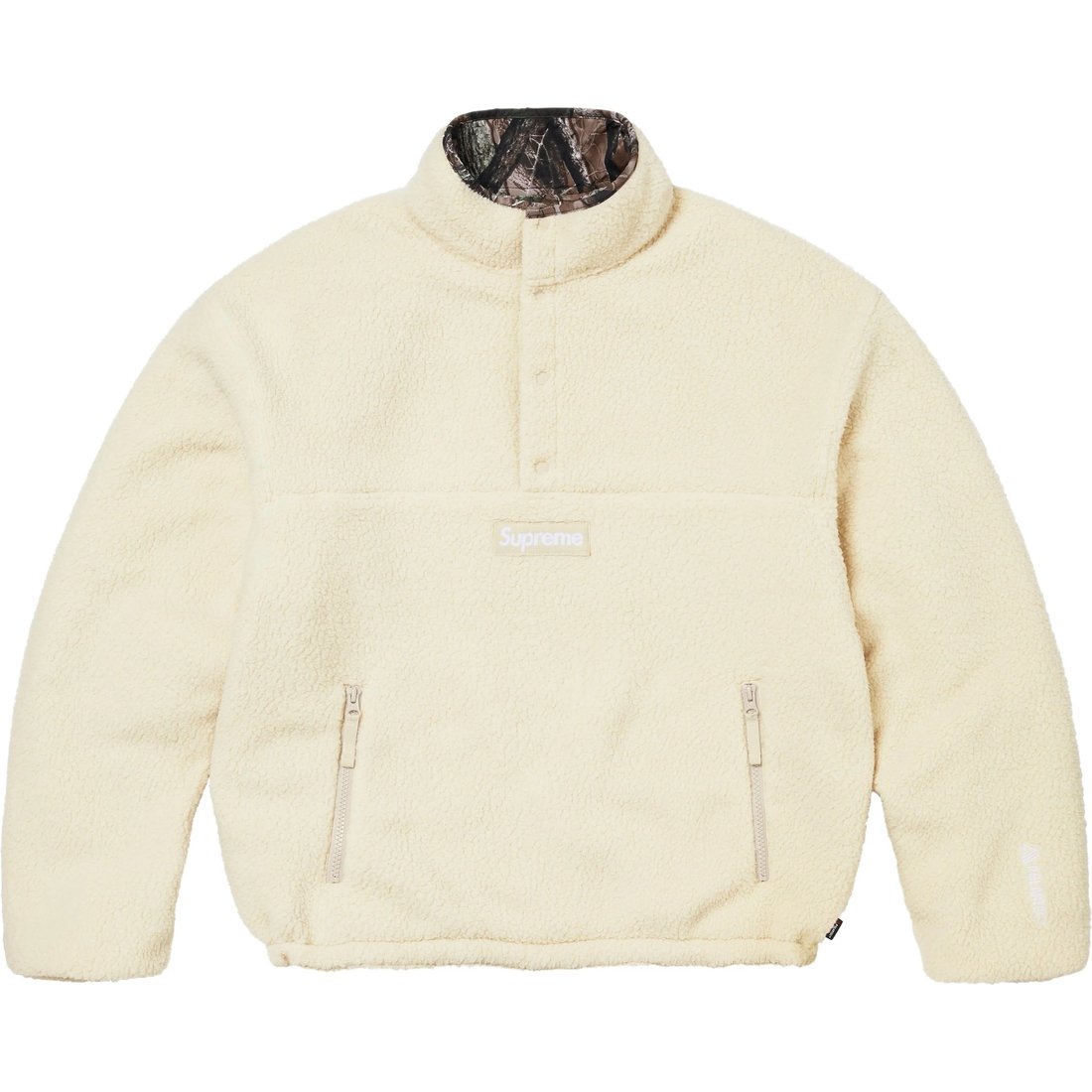 SUPREME POLARTEC® SHEARLING REVERSIBLE PULLOVER-CAMO