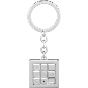 SUPREME PUZZLE KEYCHAIN-SILVER
