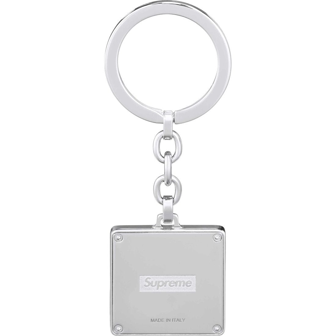 SUPREME PUZZLE KEYCHAIN-SILVER