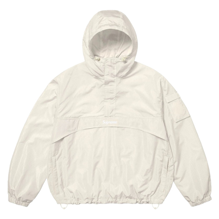 SUPREME REFLECTIVE RIPSTOP ANORAK-WHITE