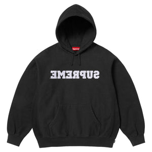 SUPREME REVERSE HOODED SWEATSHIRT-BLACK