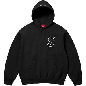 SUPREME S LOGO HOODED SWEATSHIRT-BLACK