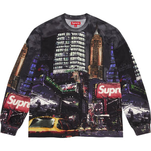 SUPREME SKYLINE SEQUIN L/S TOP-MIDNIGHT