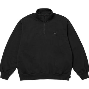 SUPREME SMALL BOX HALF ZIP PULLOVER-BLACK
