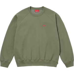 SUPREME SMALL BOX RAGLAN CREWNECK-OLIVE