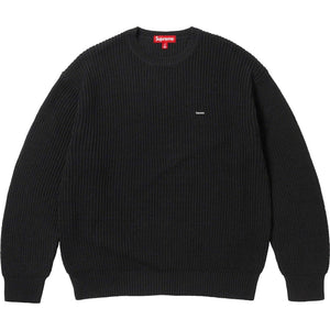 SUPREME SMALL BOX RIBBED SWEATER-BLACK