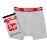 SUPREME HANES® BOXER BRIEFS (2 PACK)-GREY