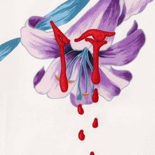 SUPREME AOI LILIES S/S SHIRT-WHITE