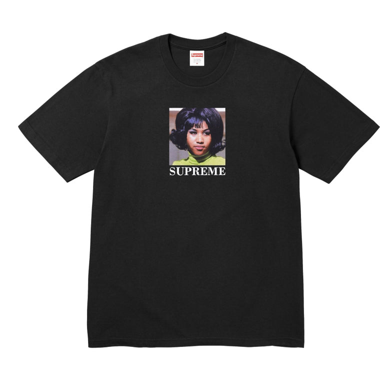 SUPREME ARETHA TEE-BLACK
