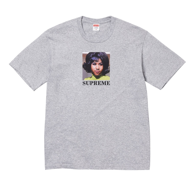 SUPREME ARETHA TEE-HEATHER GREY