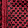 SUPREME CHECKERBOARD FAUX FUR ZIP UP HOODED SWEATER-RED