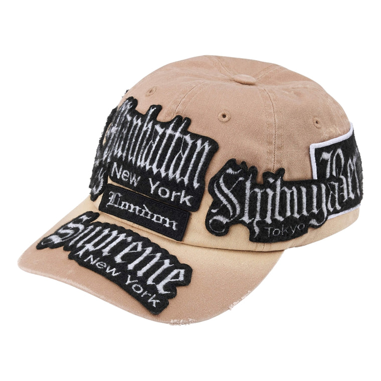SUPREME CITY PATCHES 6-PANEL-TAN