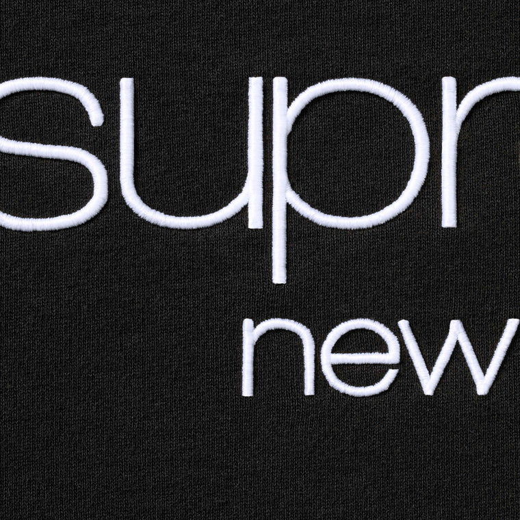 SUPREME CLASSIC LOGO HOODED SWEATSHIRT-BLACK