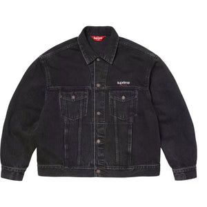 SUPREME DENIM TRUCKER JACKET-BLACK