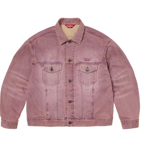 SUPREME DENIM TRUCKER JACKET-OVERDYED PURPLE