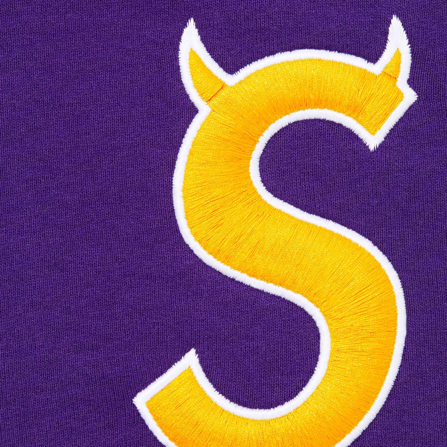SUPREME DEVIL S LOGO ZIP UP HOODED SWEATSHIRT-PURPLE
