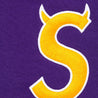 SUPREME DEVIL S LOGO ZIP UP HOODED SWEATSHIRT-PURPLE