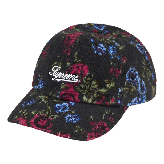 SUPREME FLORAL FLANNEL 6-PANEL-BLACK