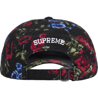 SUPREME FLORAL FLANNEL 6-PANEL-BLACK