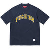 SUPREME FUCK EM PLAID S/S TOP-NAVY
