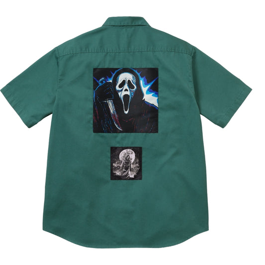 SUPREME GHOSTFACE S/S WORK SHIRT-TEAL
