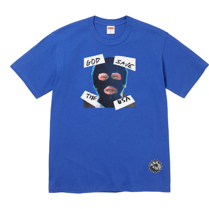 SUPREME GOD SAVE US TEE-ROYAL