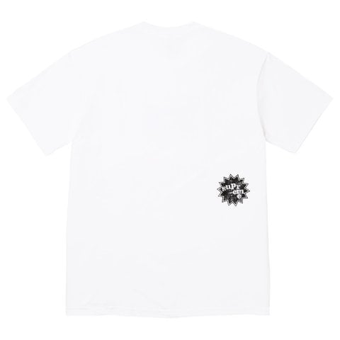 SUPREME GOD SAVE US TEE-WHITE