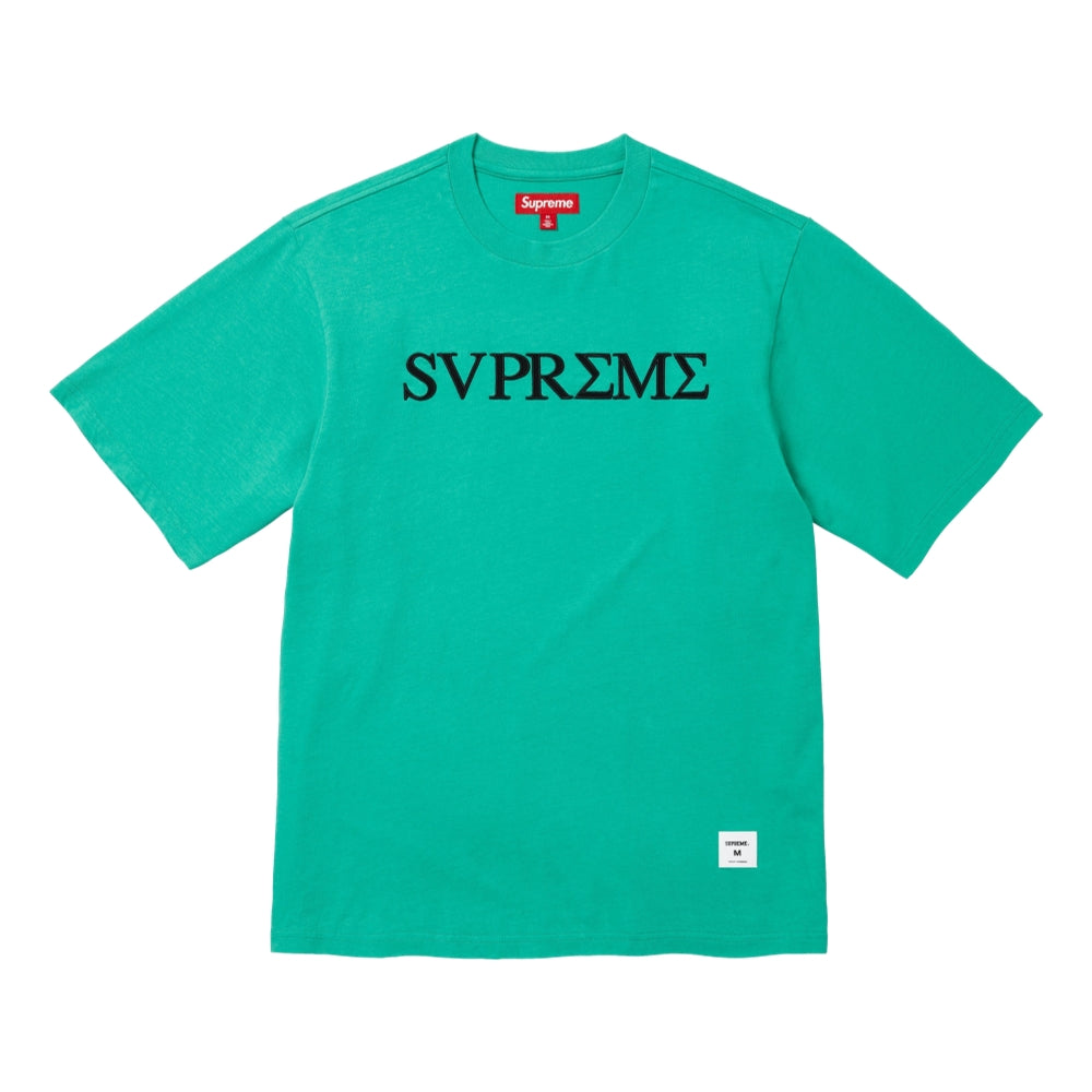 SUPREME GREEK S/S TOP-AQUA